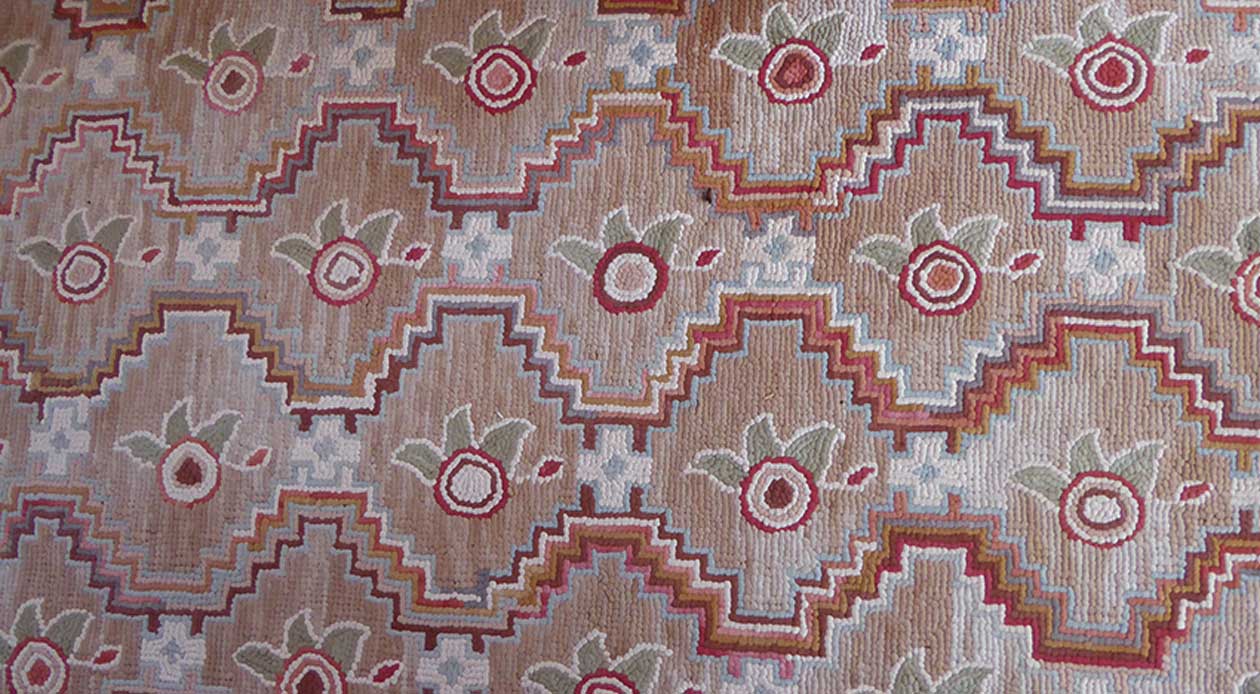 patterned rug in Southwestern style